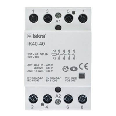 Контактор ISKRA IK40-40 40А 4НО 230В 50 Гц (30045010000) 30045010000 фото