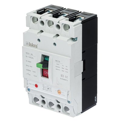 Автоматичний вимикач 40А 36kA з регульованим розчіпувачем в литому корпусі ISKRA MOD1 3NL (786103493000) 786103493000 фото