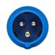 Вилка кабельна 16A 250В 2P+E IP44 IDE Синій (2101) 02101 фото 2