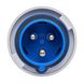 Вилка кабельна 32A 250В 2P+E IP67 IDE Синій (2604) 02604 фото 2