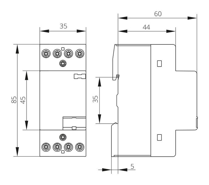 Контактор ISKRA IKD25-22 25A 2НВ+2НЗ 4P AC/DС 220/240В 50/60 Гц (30046017000) 30046017000 фото