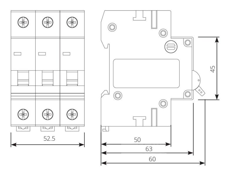 Автоматический выключатель 10A 3P 6kA C ISKRA RI53C10A (786091128000) 786091128000 фото