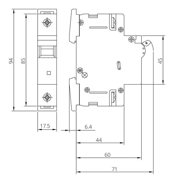 Автоматический выключатель 10A 1P 10kА B ISKRA RI61B10A (786100038000) 786100038000 фото