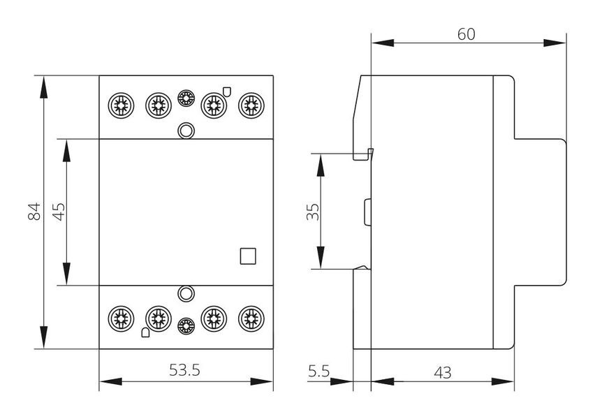 Контактор ISKRA IKA63-40 63А 4НВ 230 В 50 Гц (30045522000) 30045522000 фото